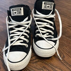 Converse Black and White High-Top Sneakers